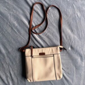ROOTS Crossbody Shoulder Bag Offwhite